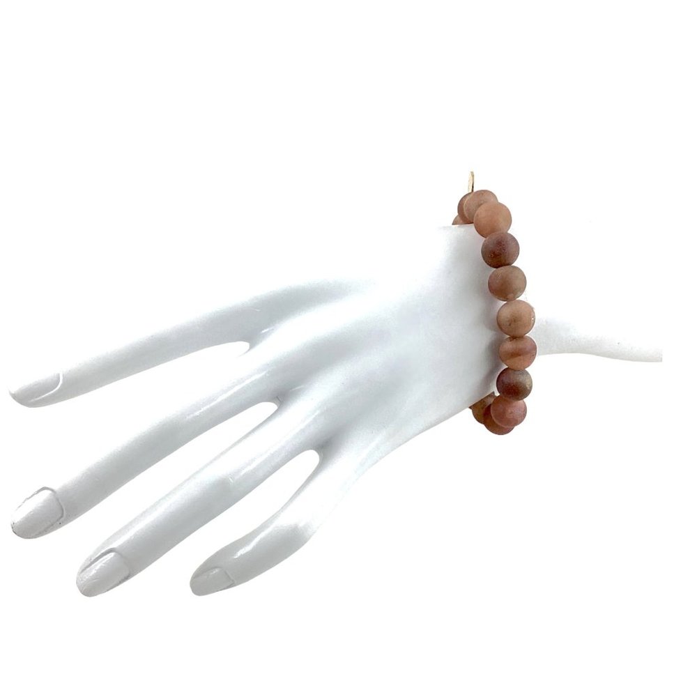Monica Mauro Beaded Bracelet, S/M, Natural Druzy Agate, Quartz, Metaphysical - Picture 8 of 13